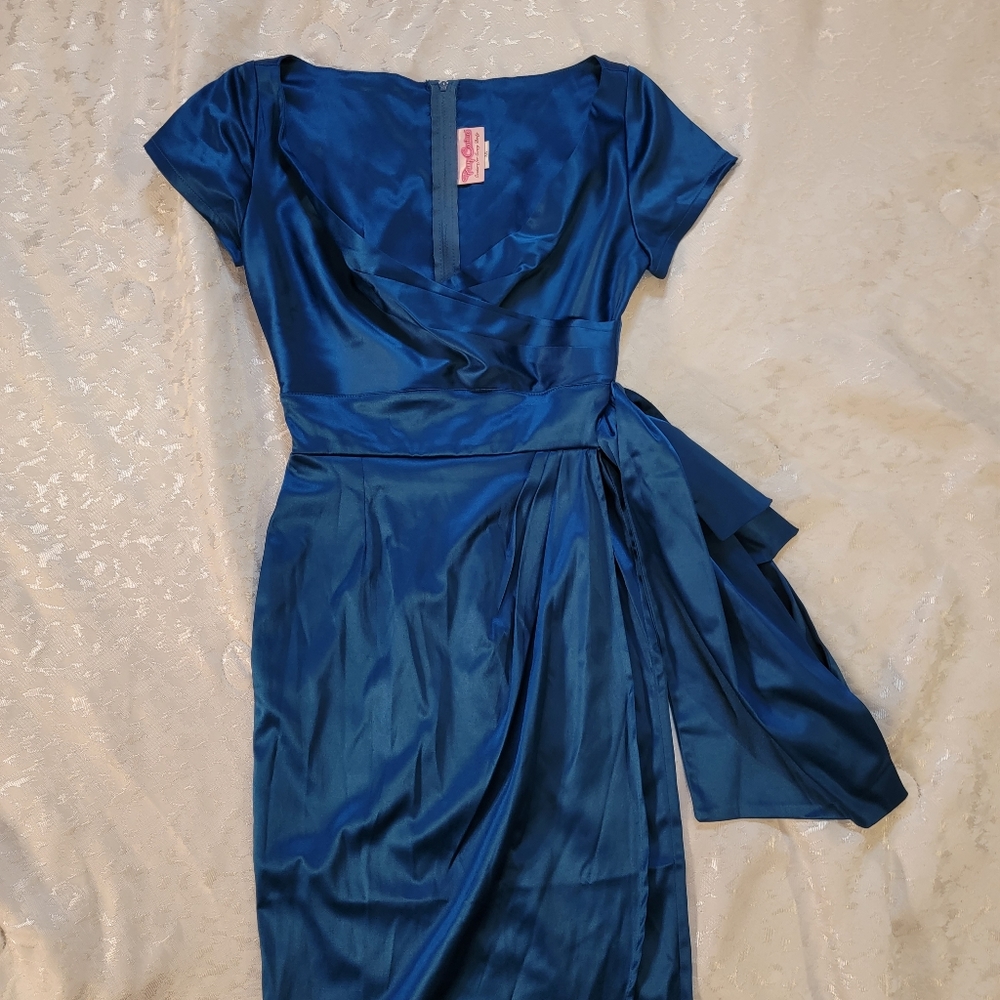 NWOT Pinup Couture| Ava Wiggle Dress| XS | Teal Blue